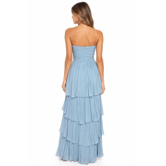 Lulu's Dresses & Skirts - Lulus Slate Blue  Formal Maxi Dress Size XL Long